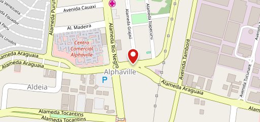 Outback Steakhouse - Alphaville no mapa