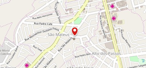 Padaria e Confeitaria Água na Boca São Mateus no mapa