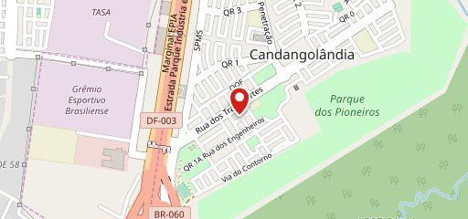 Padaria Candanga no mapa