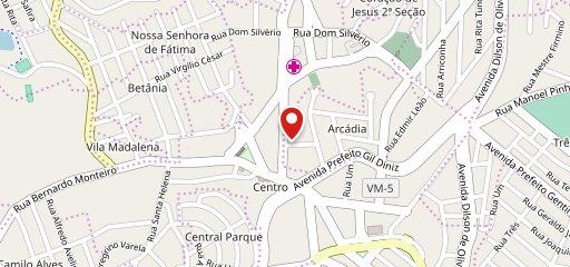 Padaria Contagem no mapa