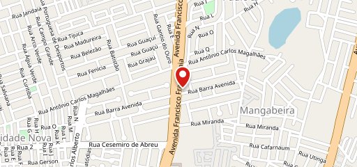 Mandacaru Burger no mapa