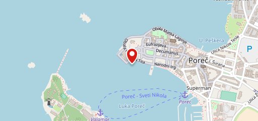 Palazzo Club Porec sulla mappa