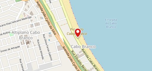 Quiosque Cabo Branco no mapa