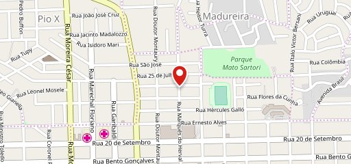 Pampeano Parrilla y Burgers no mapa