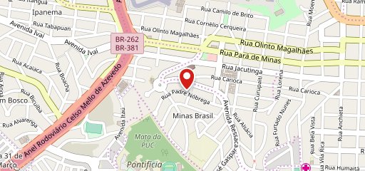 Minas Pizza no mapa