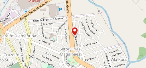 PM Pães Urias Magalhães no mapa