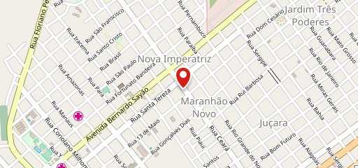 Cyber Café MN e Panificadora Sabor do Pão no mapa