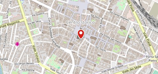 Papilla Street Reggio Emilia sulla mappa