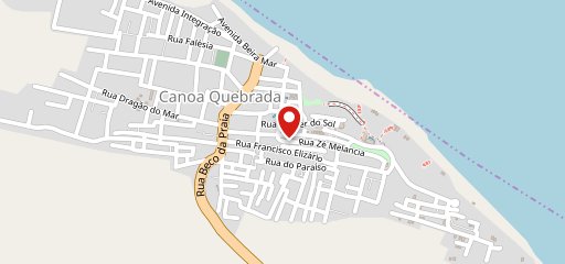 Páprika Canoa Quebrada no mapa