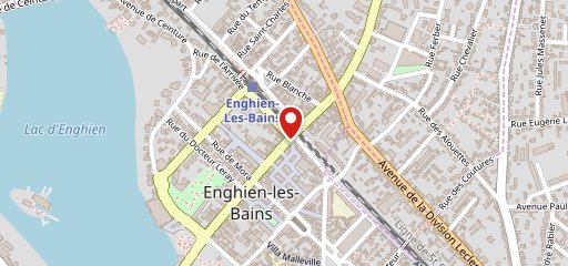 Paris-Enghien sur la carte