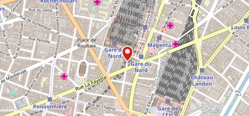 Paris Nord Café sur la carte