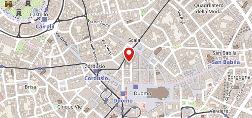 Rinaldini Store Milano sulla mappa