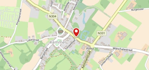 Pat@ Friet Kemmel sur la carte