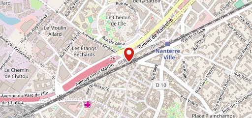 Le Moulin de Nanterre sur la carte