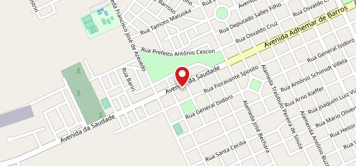 Pé na Areia Sport Bar Adamantina no mapa