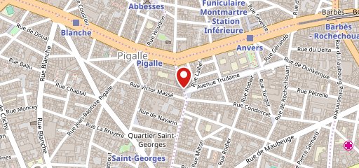 Peppe Pizzeria Martyrs sur la carte