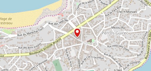 Perros Pizza sur la carte