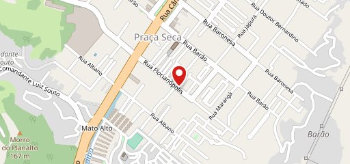 Pizzaria na Praça Seca - Pizonis no mapa