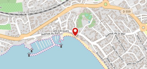 Pizzeria aux étoiles sur la carte