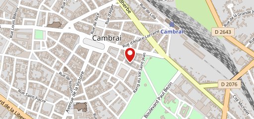 Club Café Cambrai sur la carte