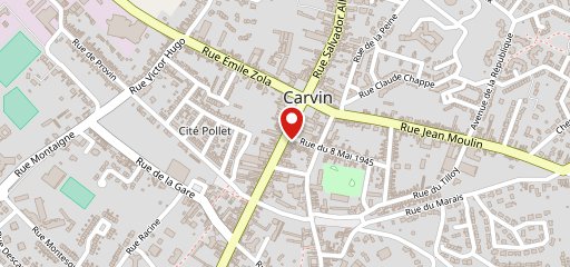 Pizza City Carvin sur la carte