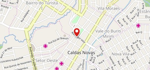 Pizza Crek Caldas Novas no mapa