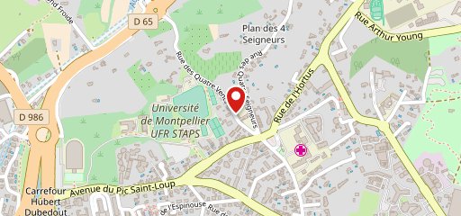 Pizza du plan des 4 seigneurs sur la carte