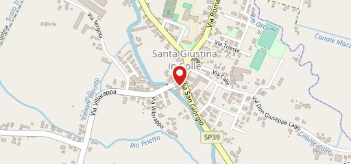 Pizzeria Cartoons - Santa Giustina In Colle sulla mappa