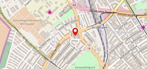 Pizza Fulmine Basel sulla mappa