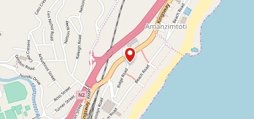 Pizza Hut Amanzimtoti sur la carte