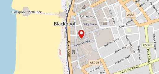 Pizza Hut Restaurants Blackpool Tower en el mapa