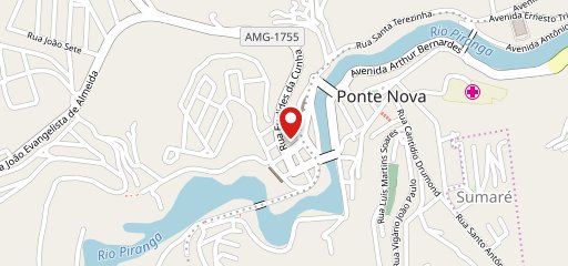 Pizza Lume Ponte Nova no mapa