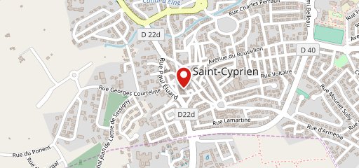 Pizza Saint cyp sur la carte