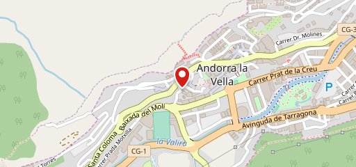 Pizza Vitto Andorra sur la carte