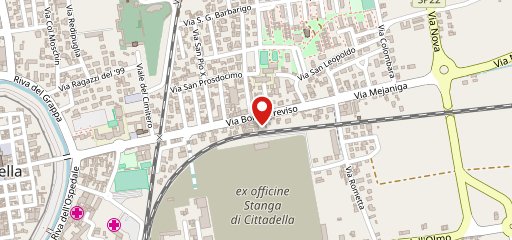 Pizzalonga Away Cittadella sur la carte