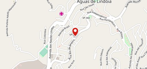 Pizzaria Água na Boca no mapa