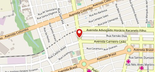 Pizzaria Artesanal no mapa