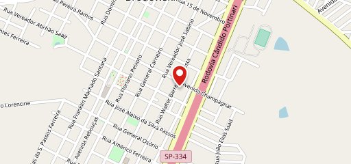 Pizzaria Avenida no mapa