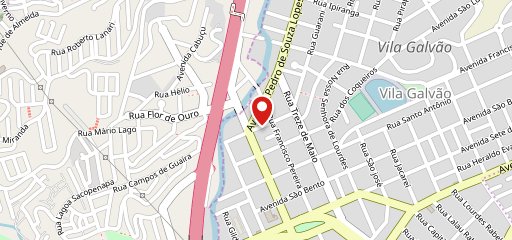 Pizzaria Baruque no mapa