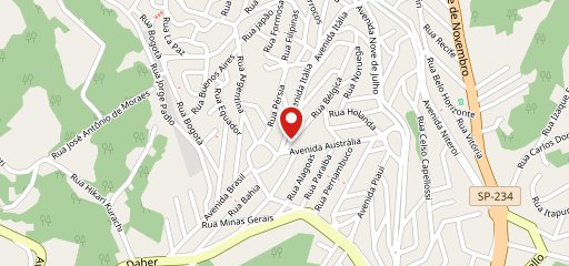 Pizzaria Bella Italia no mapa