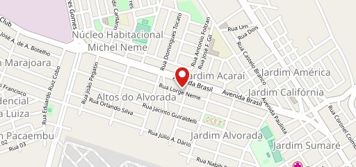 Pizzaria Brazeiro Ecológico no mapa