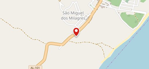 Pizzaria Cabral São Miguel dos Milagres no mapa