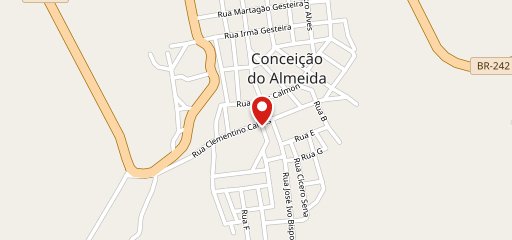 Pizzaria Colonial no mapa