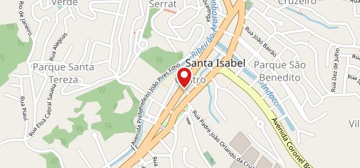 Senatori Pizzaria no mapa