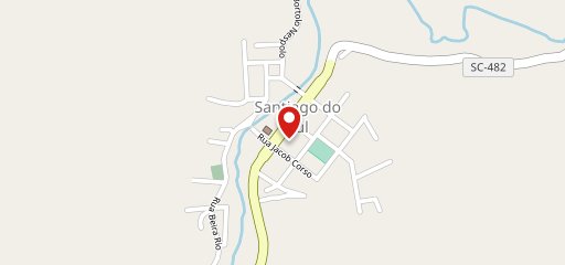 Pizzaria e Sorveteria Água na boca no mapa