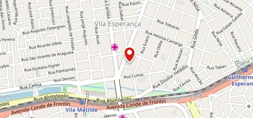 Pizzaria Esperança no mapa