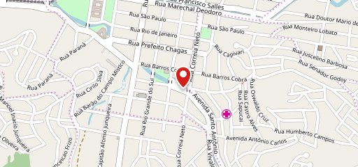 Pizzaria Fatirella Poços no mapa