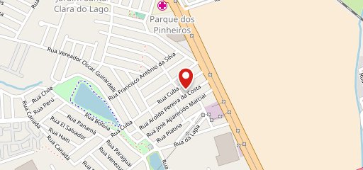 Pizzaria La Piedra no mapa