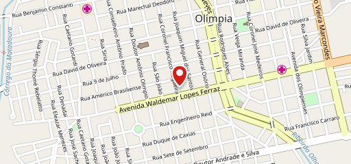 Pizzaria LaParma Olímpia no mapa