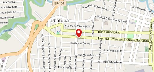 Pizzaria Litoral Delivery Ubatuba no mapa